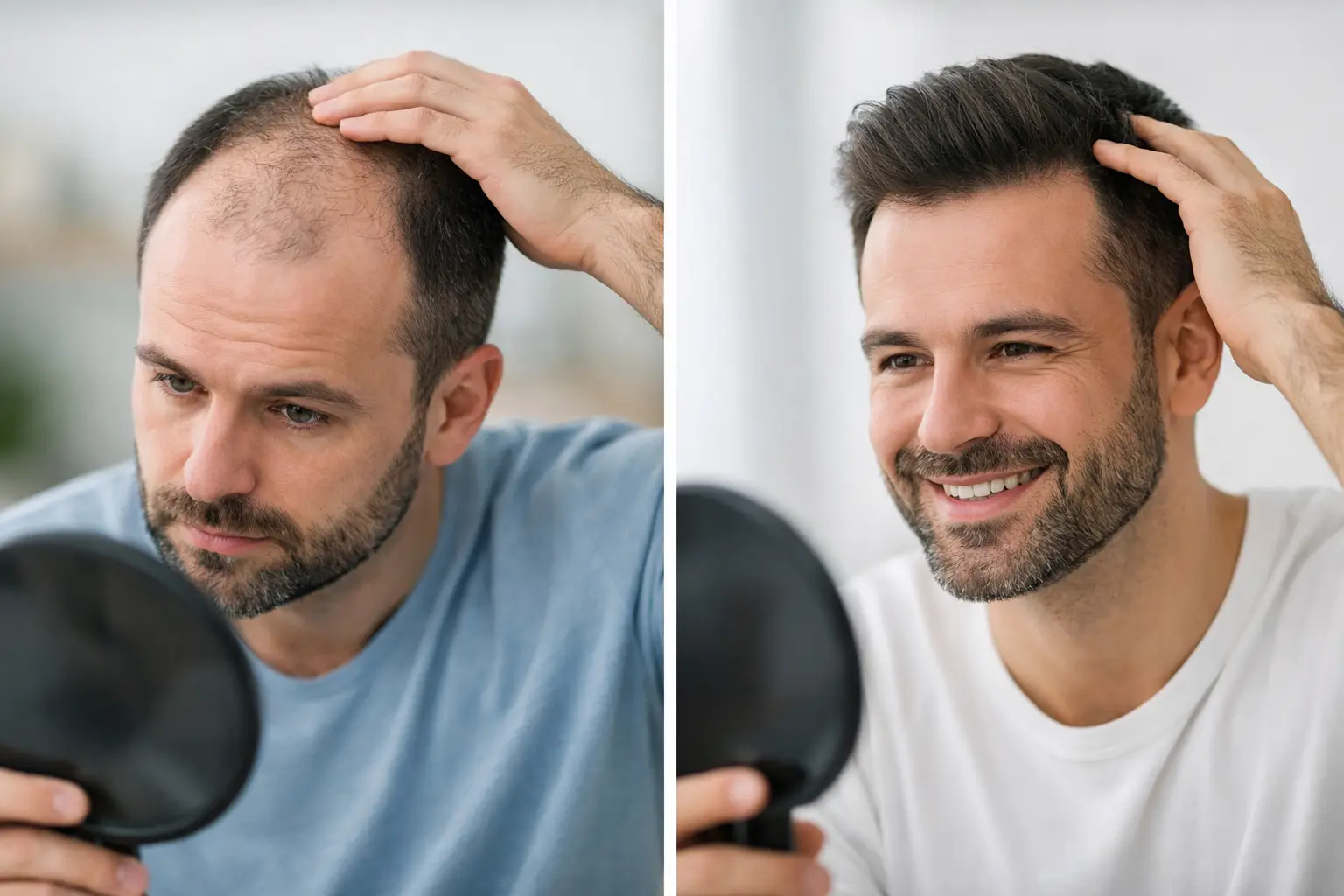 Prima e dopo trapianto capelli DHI: cosa aspettarsi