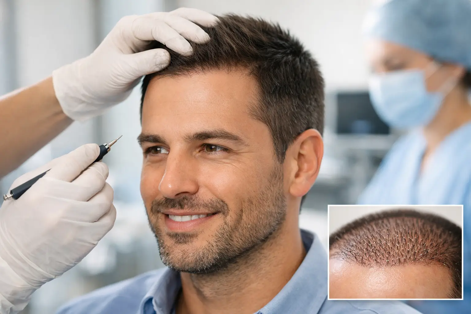 Vantaggi del trapianto capelli senza cicatrici