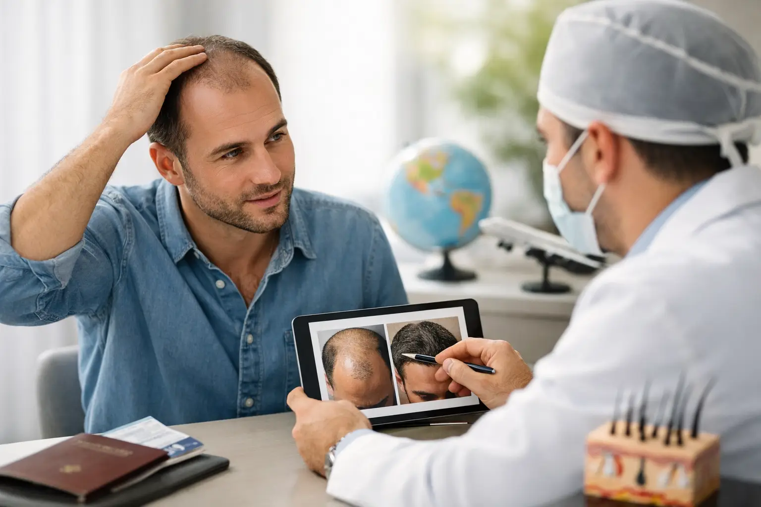 Guida trapianto capelli per stranieri