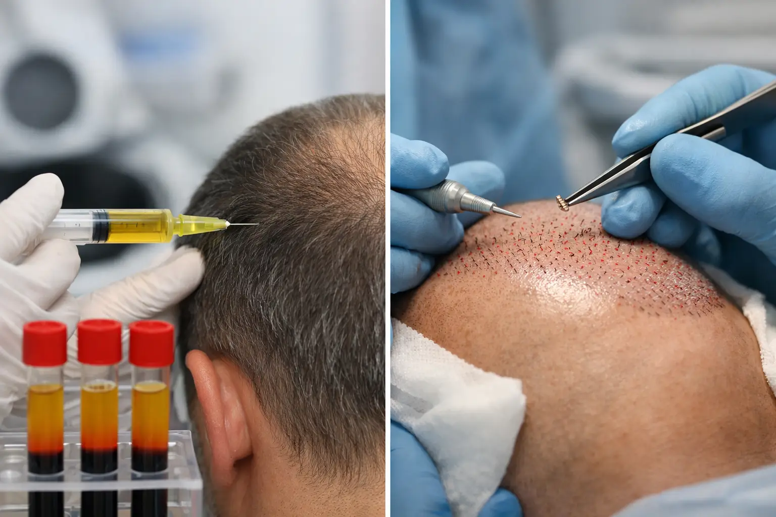 PRP o trapianto capelli: cosa conviene