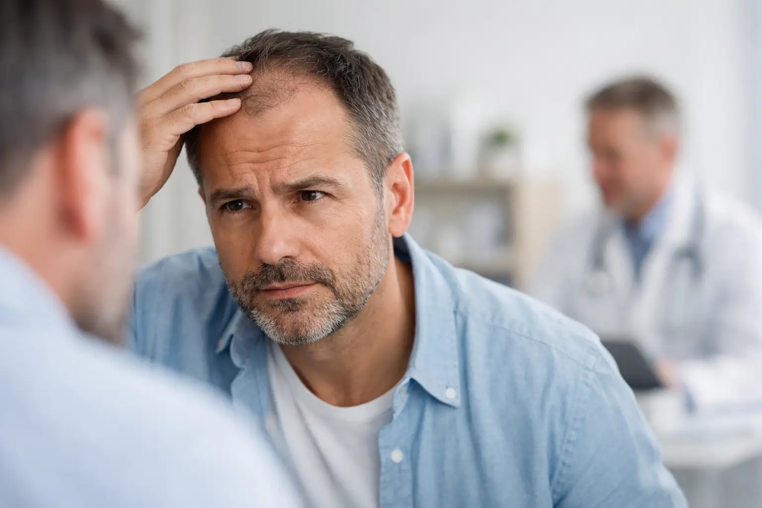 Alopecia androgenetica uomo: cosa fare
