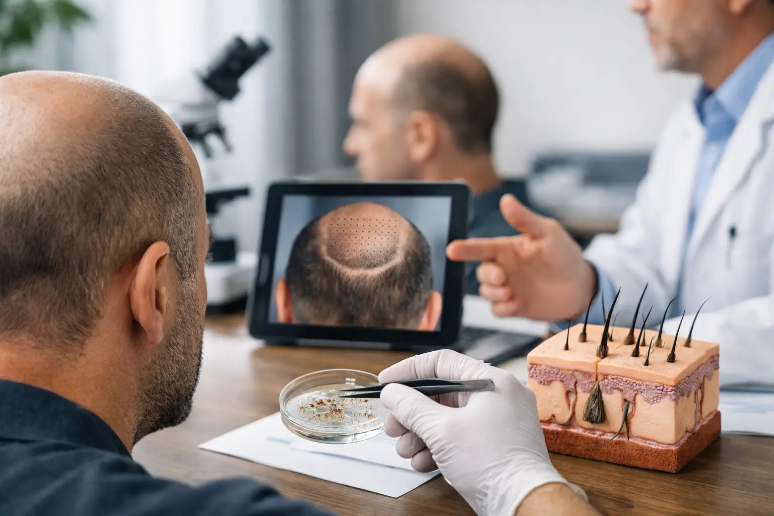 Guida ai graft necessari per la calvizie