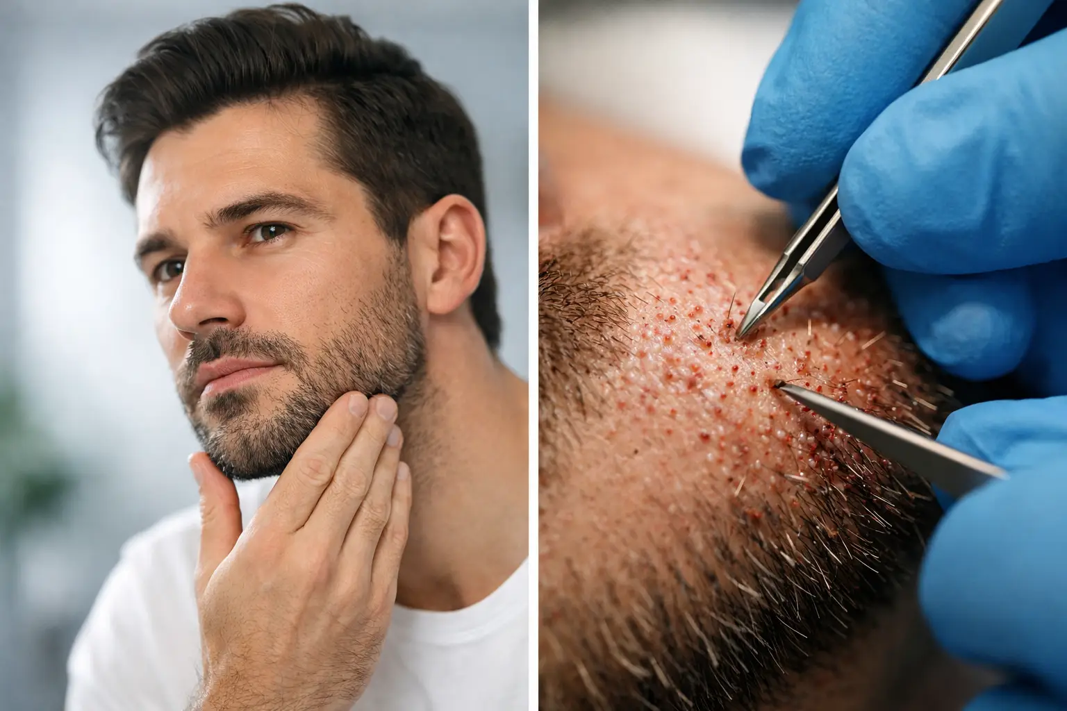 Come infoltire la barba con il trapianto