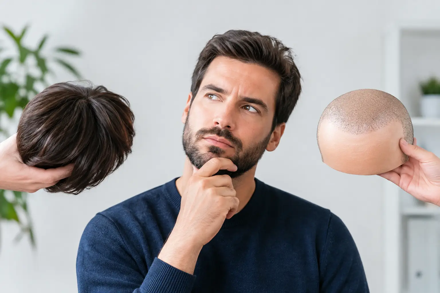 Quale scegliere tra trapianto capelli o parrucca?