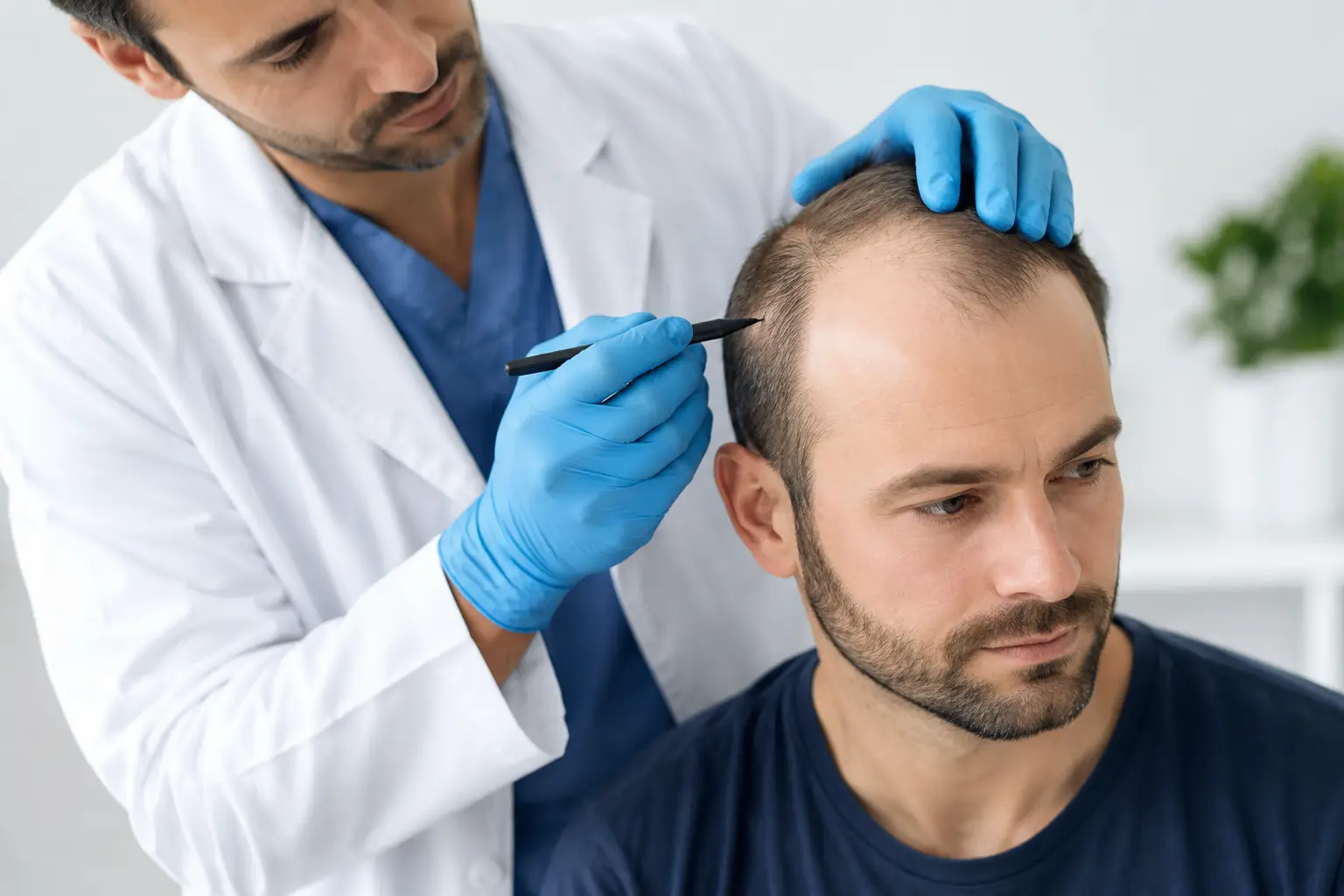 Calvizie androgenetica e trapianto di capelli